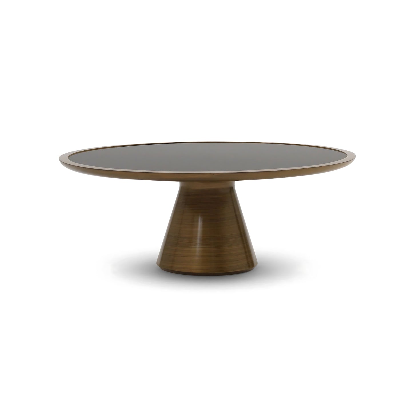 A singular silo shot of the Modern Elements Addie Cocktail to showcase is form. An hourglass-like resin mold that is the perfect complement to a luxury living space.
