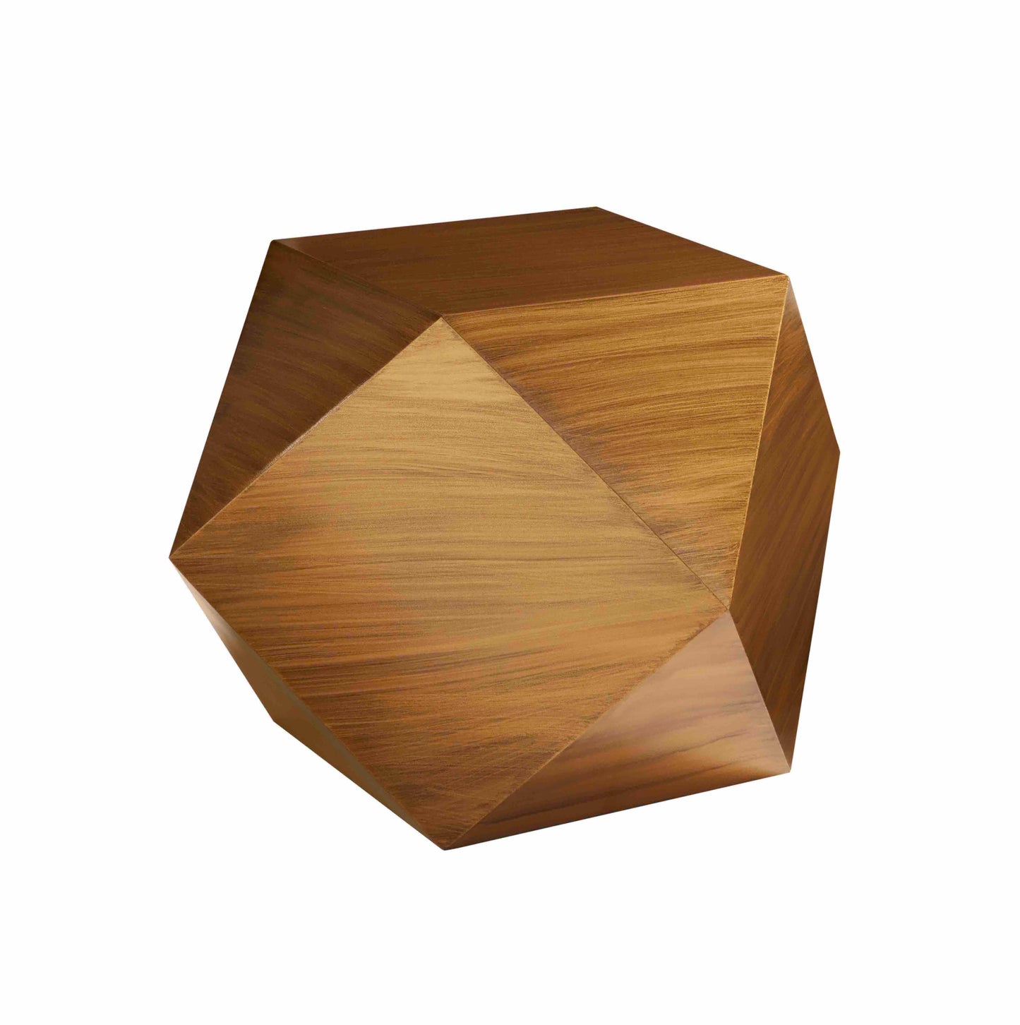 Pictured here in a gold finish in this silo shot, The Tetra Pull-Up Table is a vibrant and stylish accent piece that brings a touch of modern flair to any room. Proudly made in America with exceptional quality craftsmanship, this geometric spot table features a unique cast design that adds depth and dimension to your decor, making it a lively addition to living rooms, bedrooms, or lounge areas.