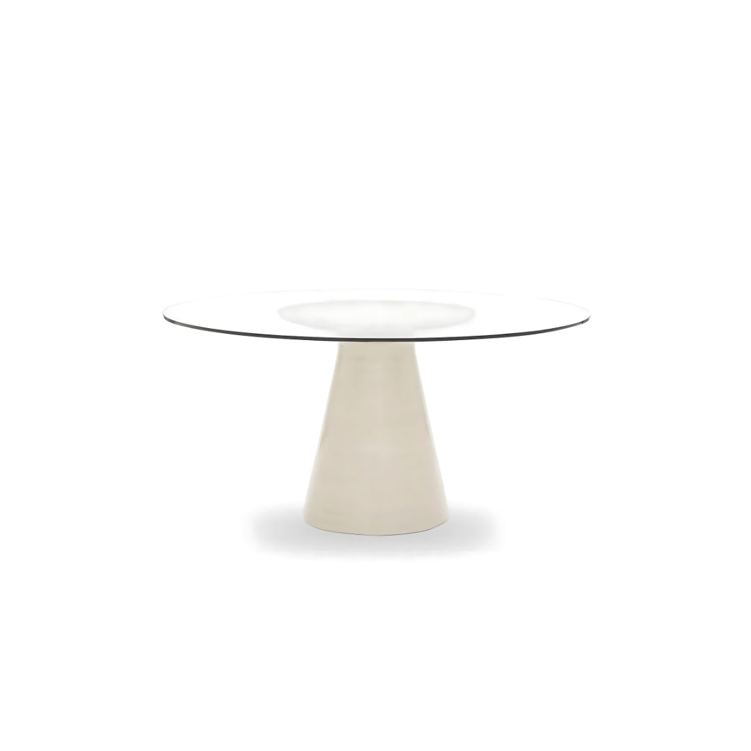 This is a silo shot of The Addie in a white finish, perfect for accenting a dining space with lighter or more neutral tones.