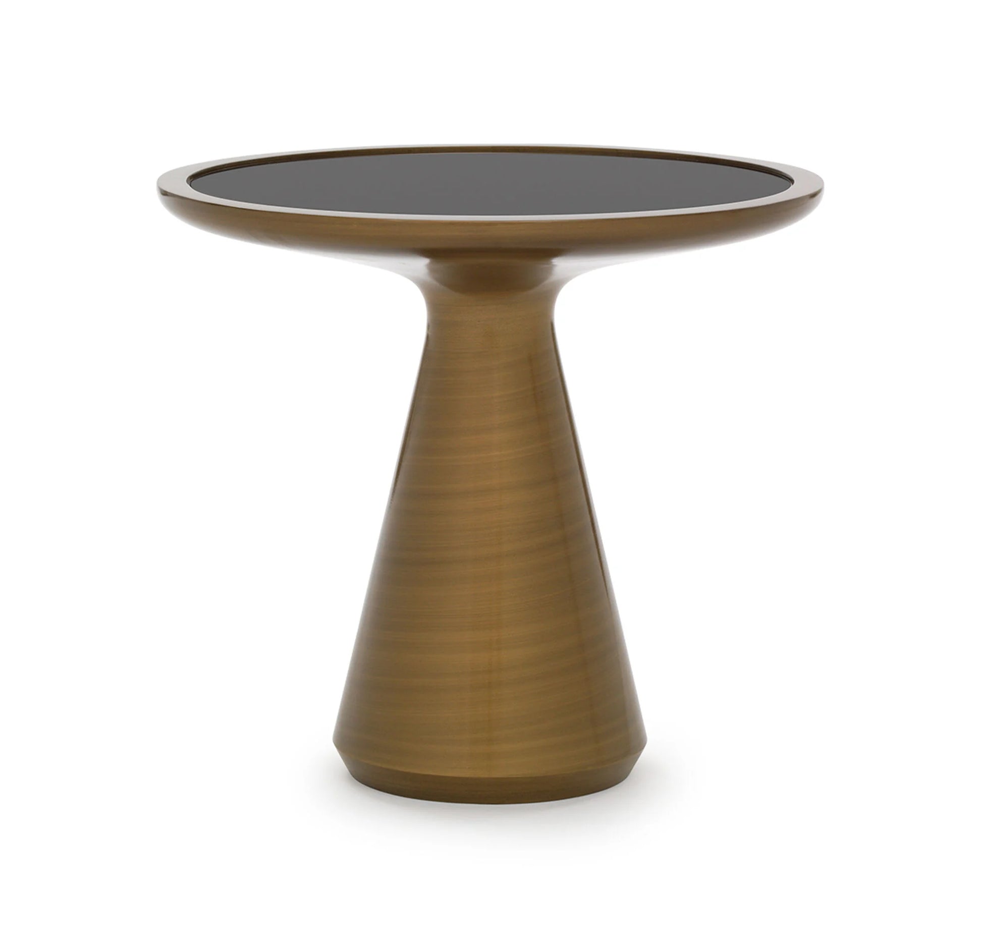 The Addie side table shown here is finished in our bronze option.