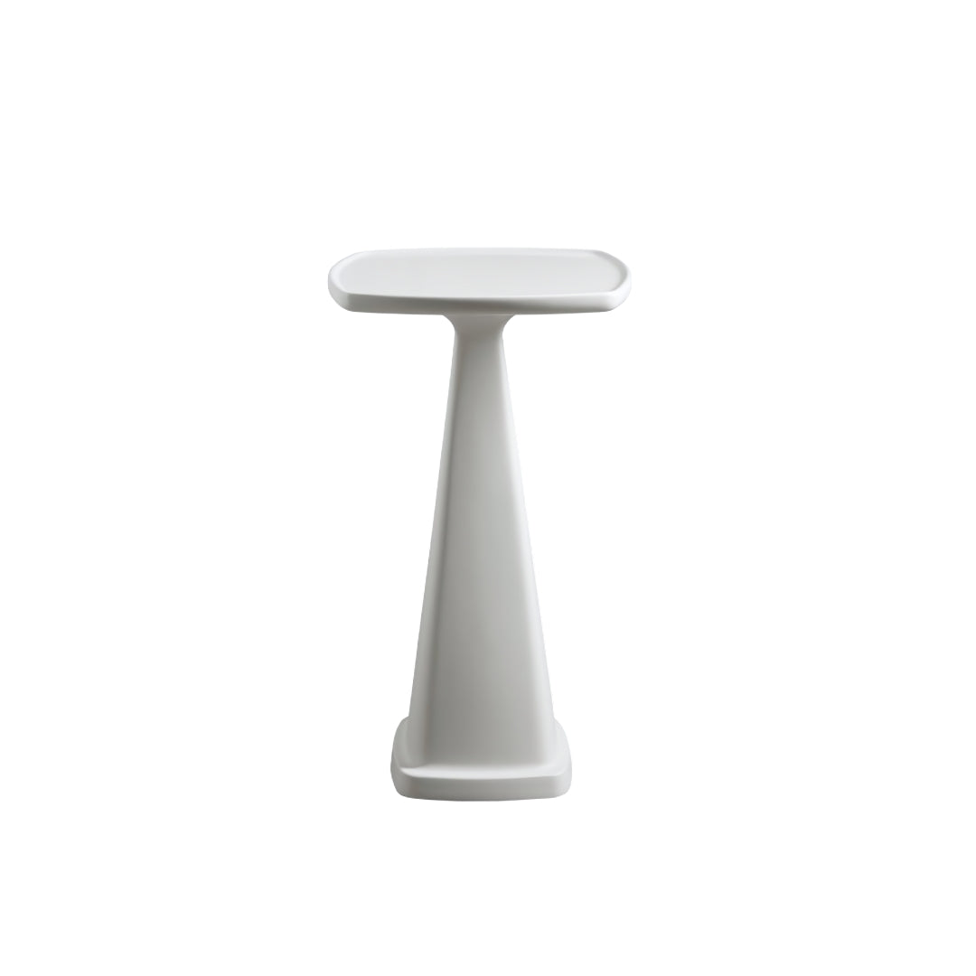 This is the Oscar Pull Up table by Modern Elements furniture shown in a solid white finish.