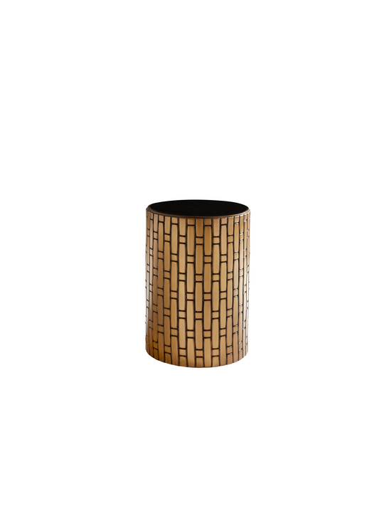 Pictured here in a gold finish with a black glass inlay, The Links Spot Table is a truly versatile accent piece that adds a touch of elegance to any space. With its jewelry-like design, this resin side table is crafted to fit seamlessly into any room, whether it’s a living room, bedroom, or cozy reading nook. Like all of our resin products, The Links Spot Table is proudly made in America to ensure quality manufacturing that you can count on.