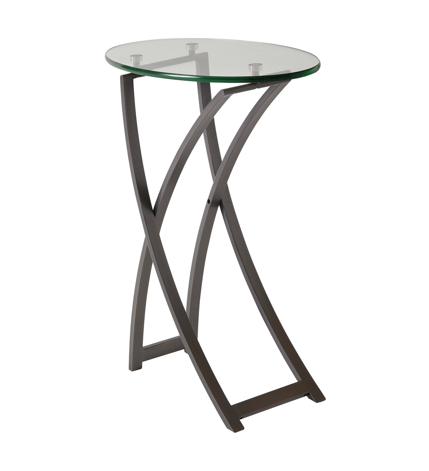 This is a silo photo of the Playa accent table by Modern Elements furniture in oil-rubbed bronze.