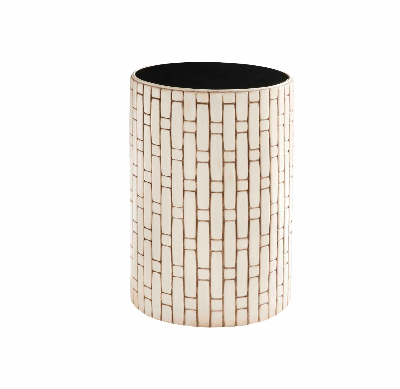 Pictured here in a white finish and a black glass inlay, The Links Spot Table is a truly versatile accent piece that adds a touch of elegance to any space. With its jewelry-like design, this resin side table is crafted to fit seamlessly into any room, whether it’s a living room, bedroom, or cozy reading nook. Like all of our resin products, The Links Spot Table is proudly made in America to ensure quality manufacturing that you can count on.
